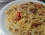ツナと玉ねぎのにんにく醤油パスタ